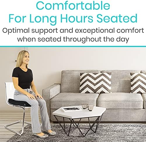 Miniatura 8 de Vive Cojín impermeable para silla de ruedas para aliviar la presión (20 x 16 x 3 pulgadas)  Funda lavable para protección contra incontinencia para