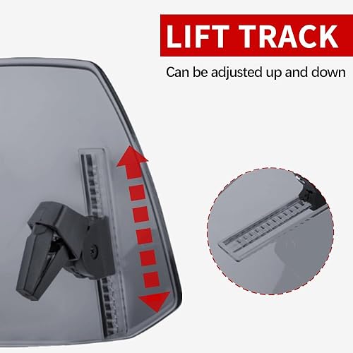 Miniatura 2 de Extensión de parabrisas de motocicleta, extensor de parabrisas pequeño, clip ajustable en alerón deflector de ajuste universal (humo)