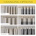 NICETOWN 100% Blackout Linen Curtains 90