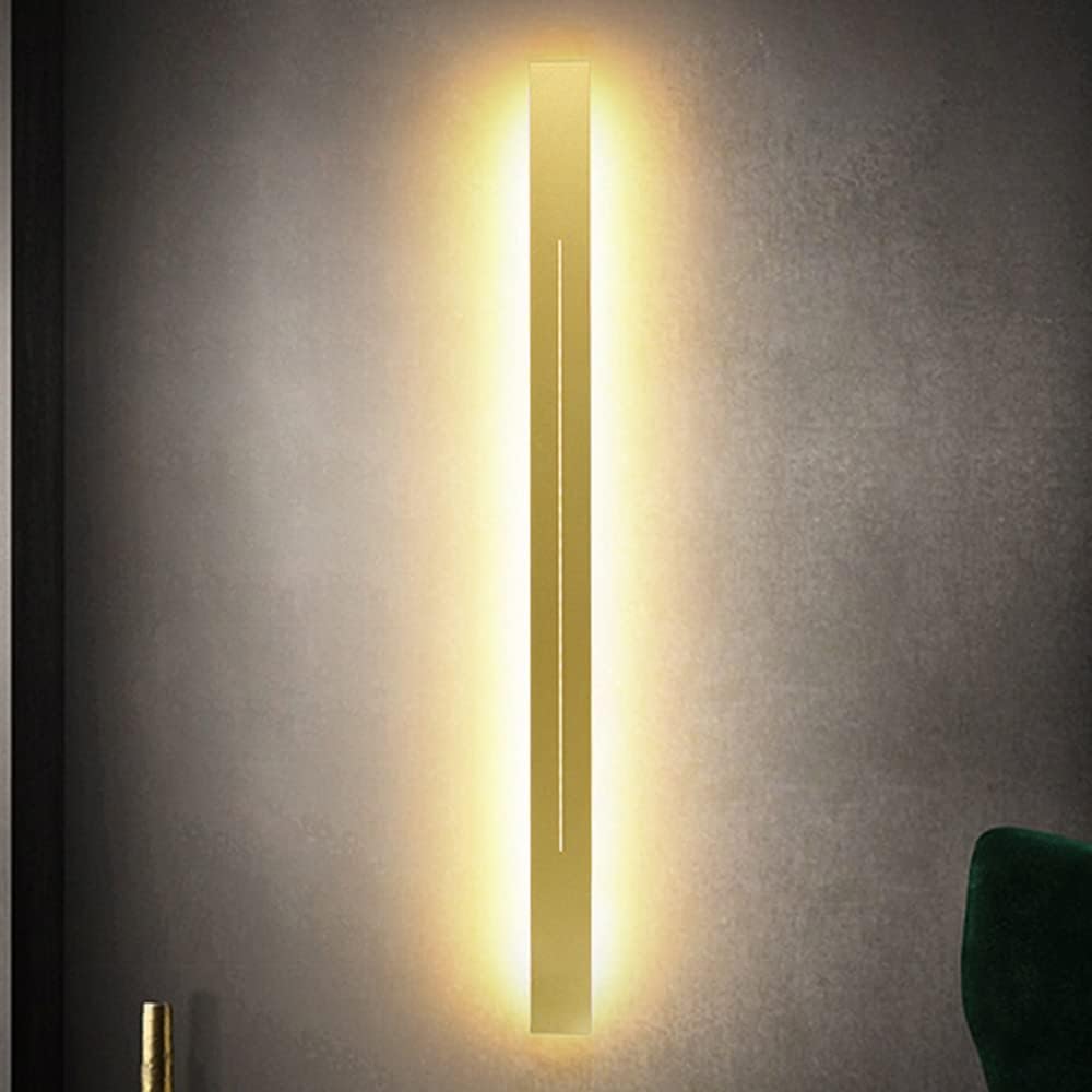 Aplique de pared de hierro con tecnología LED lineal y sofisticado acabado blanco 5