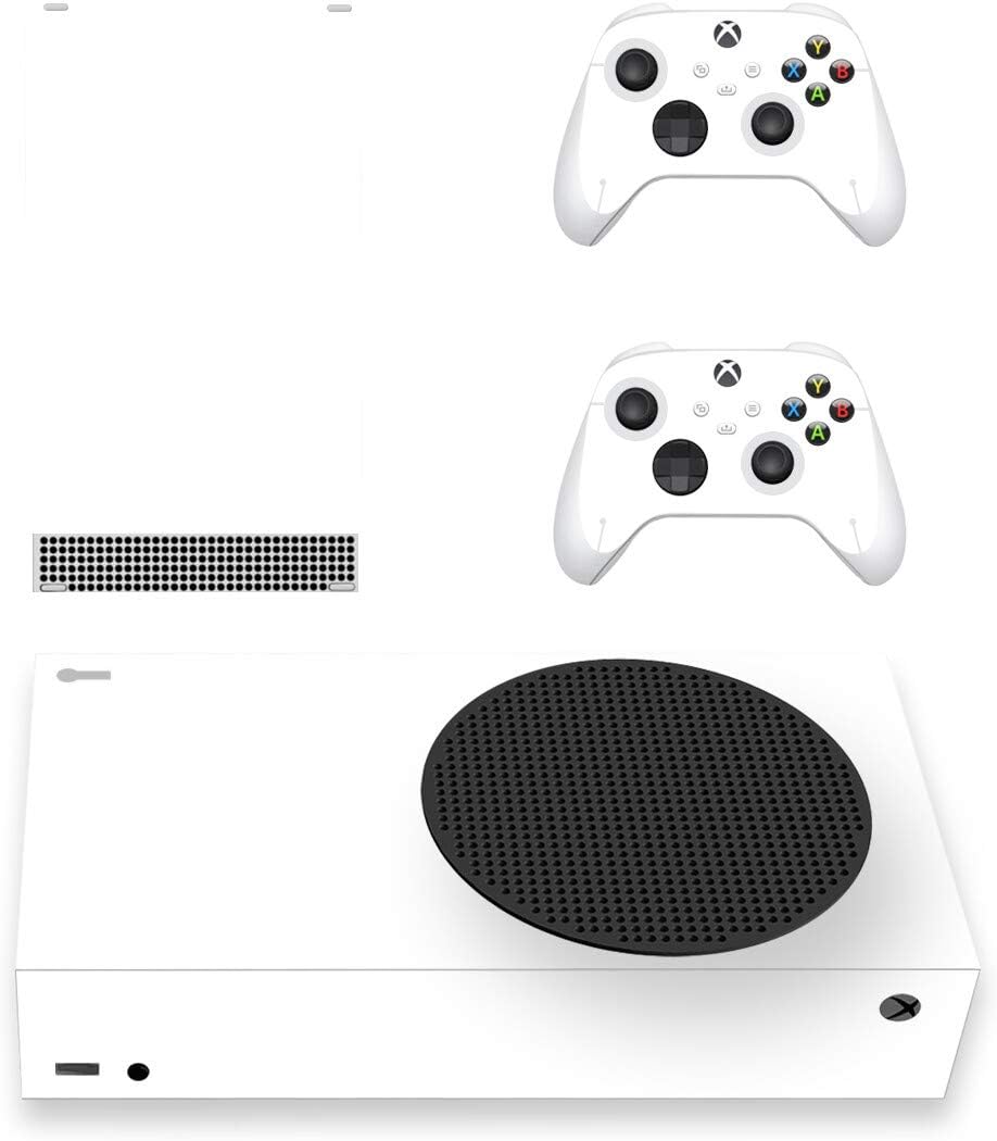 Supreme Skinz Compatible Xbox Series S Skin Wrap Vinyl Decal Sticker Plain White - Console and 2 Controllers Protective Cover For The SERIES S