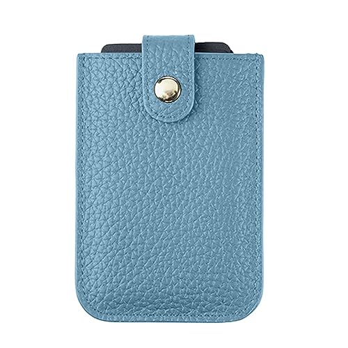 2023 積み重ね可能な引き出し式カードホルダー、引き出し式カードホルダー、引き出し式マルチカードスロット、クレジットカードホルダー、スリムミニマリストマルチカードホルダー、ポケット名刺ホルダーラミネートカードケース, ブルー, 1