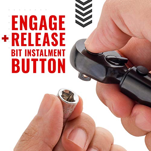 Pro Bike Tool 1/4 Inch Drive Click Bike Torque Wrench Set – 2 To 20 Nm – Bicycle Torque Wrench Maintenance Kit For Road & Mountain Bikes - Includes Allen & Torx Sockets, Extension Bar & Storage Box #TOP7