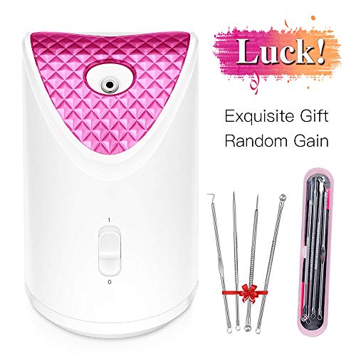 GOODSKY Home Hot Mist Nano Ionic Facial Steamer Professional 20 Min Spa Face Steamer For Deep Cleaning Blackheads Face Humidifier Steam Inhaler