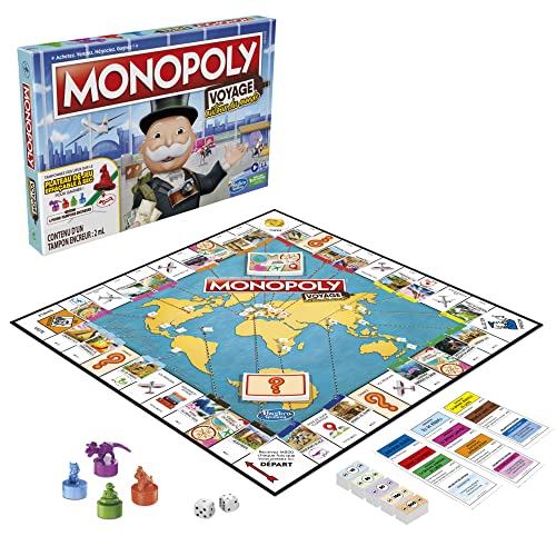 Monopoly Voyage Tour Du Monde Hasbro Le Jeu - vue 6