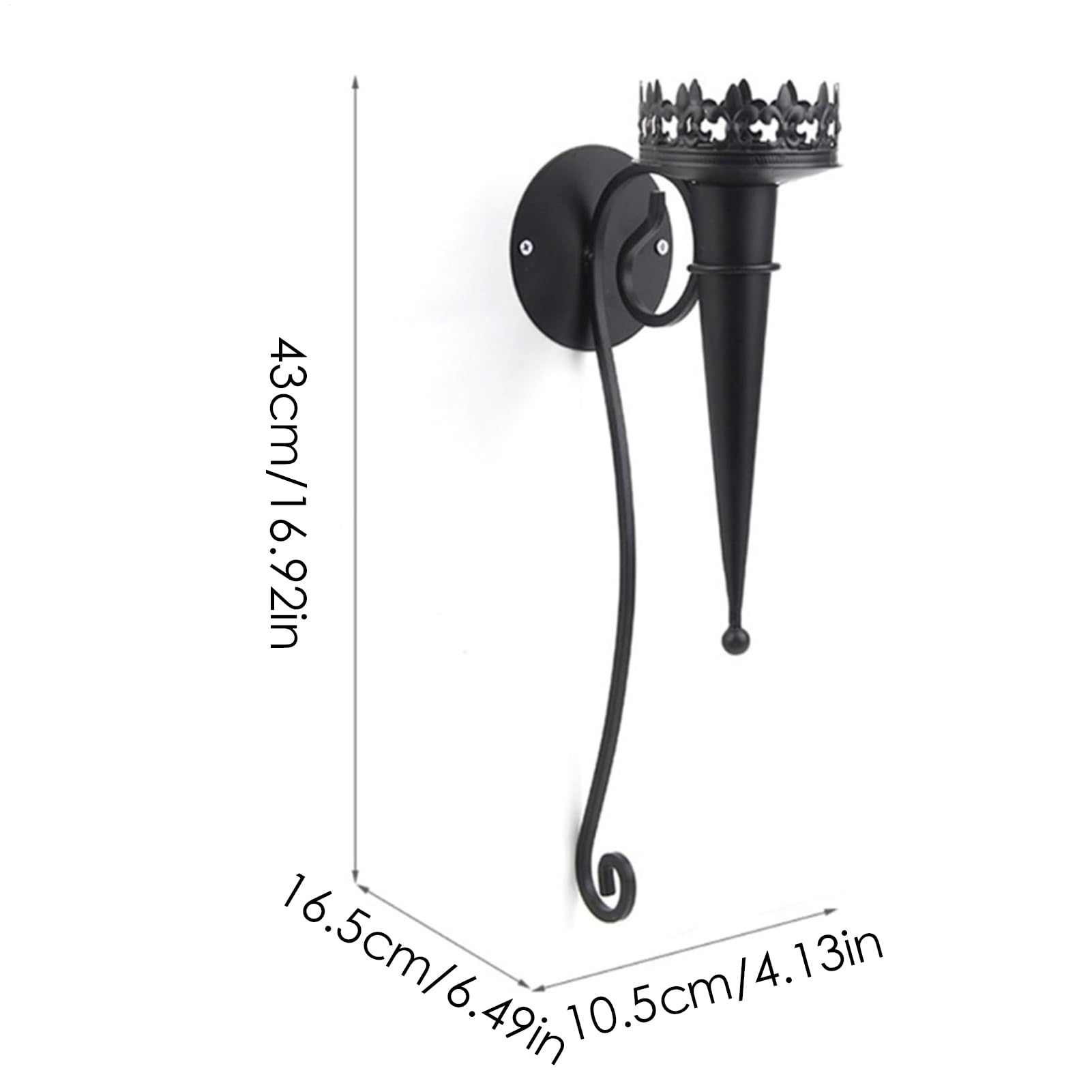Portacandele da parete – Portacandele decorativo a colonna, multiuso, per camera da, soggiorno e decorazione per la casa, elegante e funzionale accessorio per candele da parete