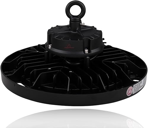 Miniatura 4 de Luz LED UFO de alta bahía con sensor de movimiento Titan 5 de 100 vatios, 14,900 lúmenes, potencia seleccionable, 5000 K, LED de alta bahía