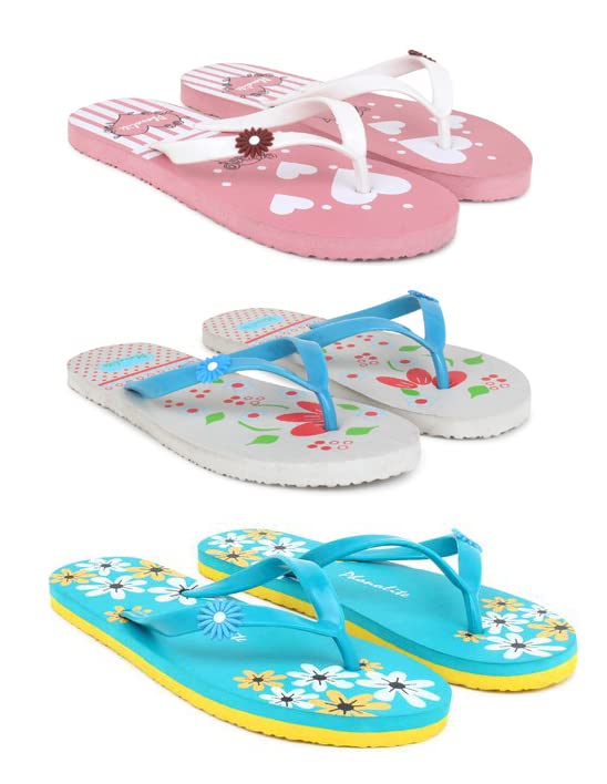 Phonolitedaily Use Hawaii Printed Slipper Flip Flop Chappal Pack