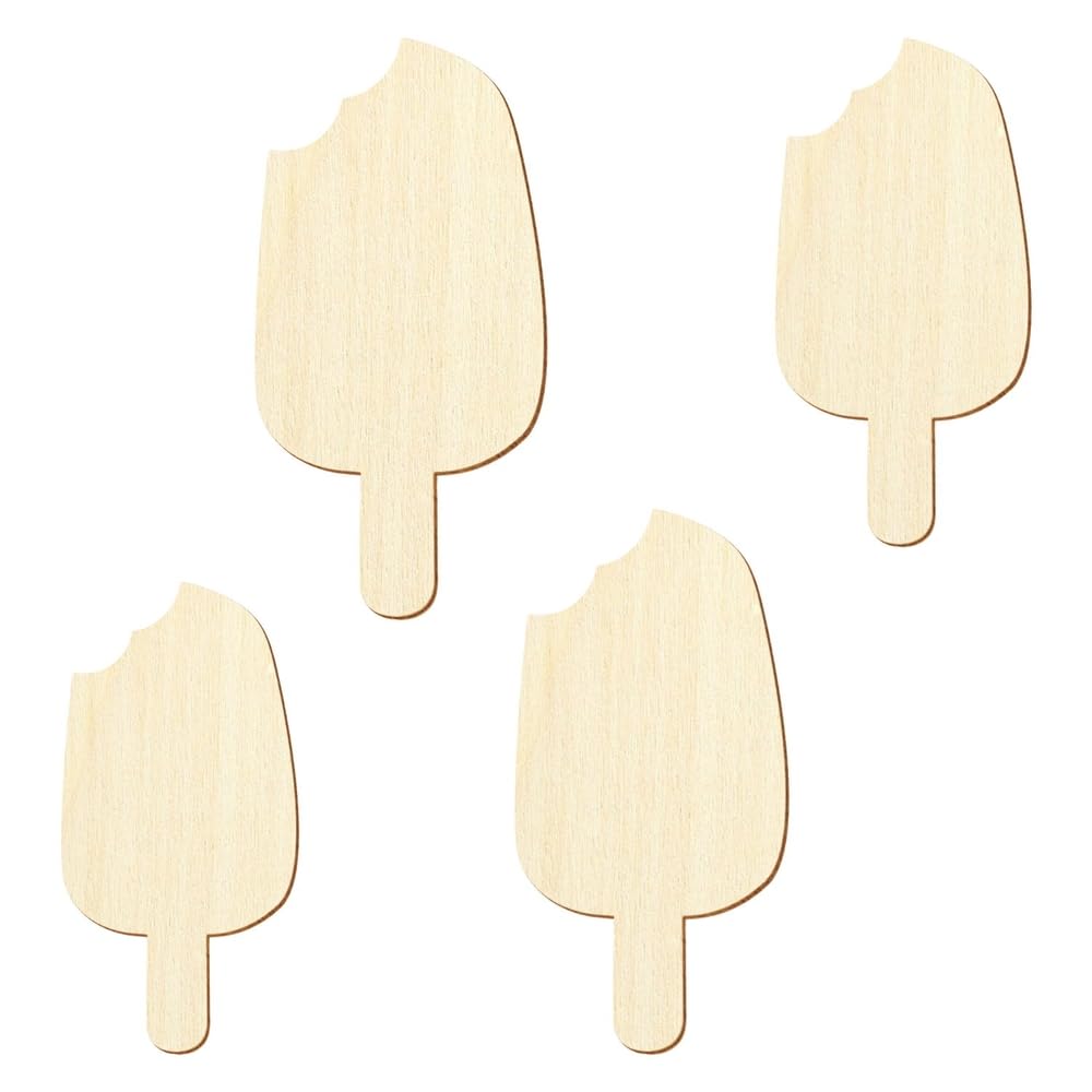 Palos de helado de madera V3, decoración para manualidades, 3-50 cm, paquete con 100 unidades, altura: 18 cm