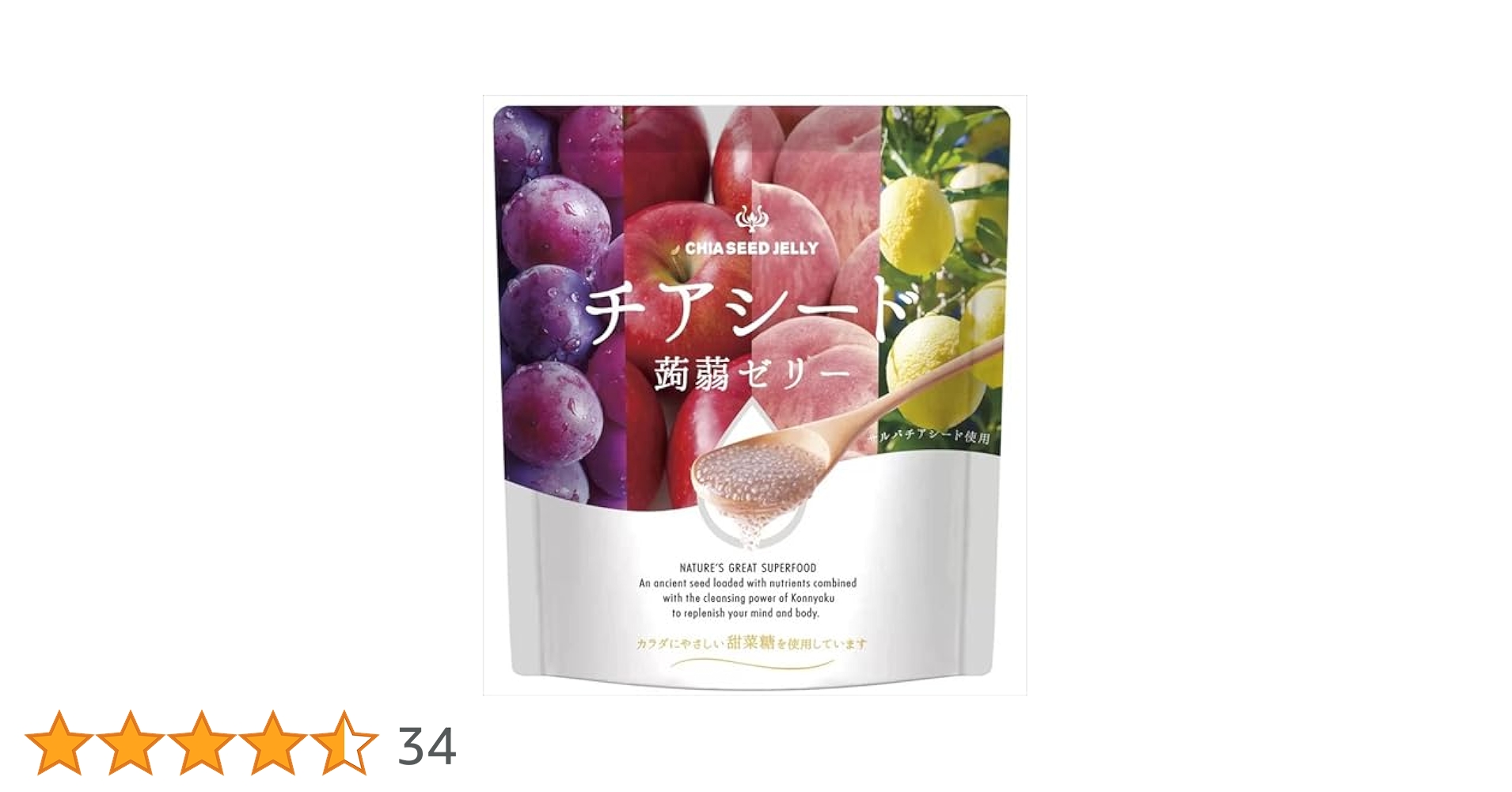 2個相当✨J C セ ド ナ リ ペ ー ル パウチ60枚 Amazon.co.jp: チアシード蒟蒻ゼリー 60個入 : 食品・飲料・お酒