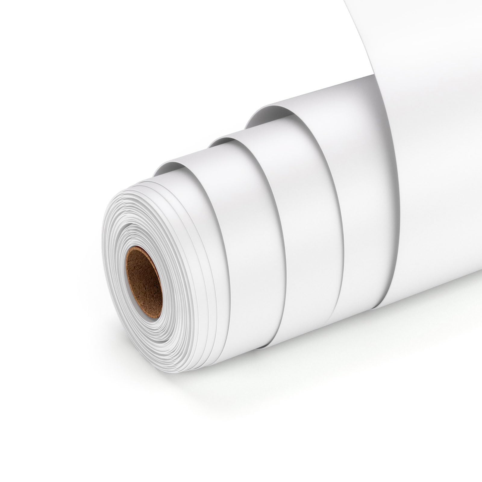 Vinile Adesivo, Matte Bianco Vinile 30,5 x 914,4 cm Vinil Permanente Adesivo per Cricut, Rotolo Pellicola in Bianco Vini-le Plotter Regali Fai Da Te, Tazze, Plastica