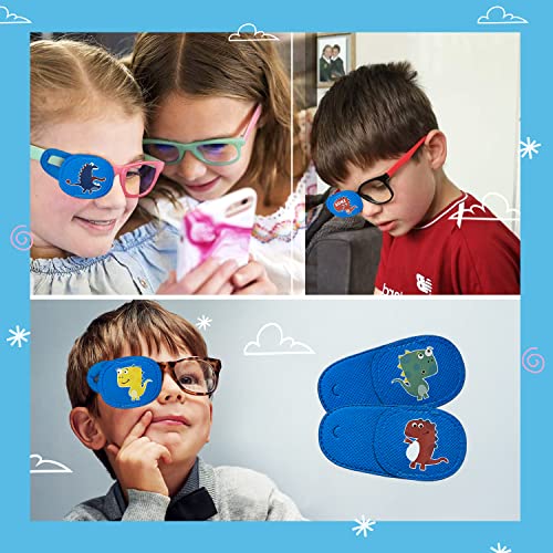 6 peças de tapa-olhos para crianças, meninas, meninos, colorido e macio para óculos, adesivos pregui