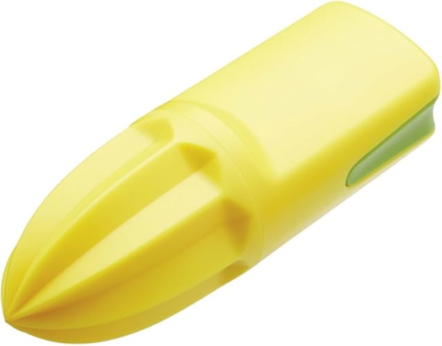 KitchenCraft KCHECITRUS Healthy Eating 2-in-1 Citrus Reamer / Lemon Zester - Yellow / Green, 4.3 x 4.3 x 12.5 cm