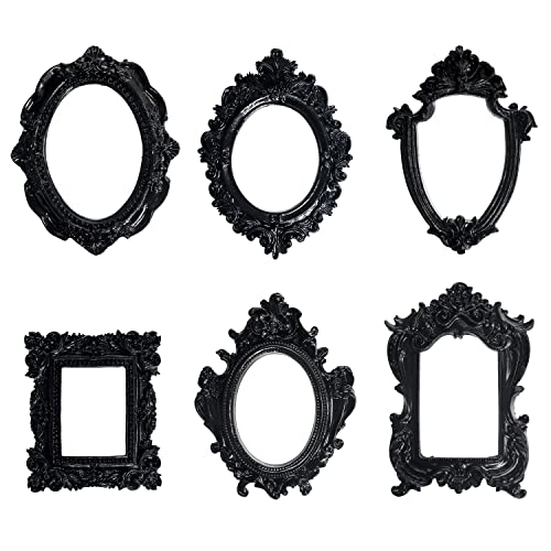 Rich Boxer 6 Pcs Mini Resin Frame Vintage Photo Frame Wall Gallery Picture Frame Table Display Wall-Mounted Photo Frames For For Diy Home Decoration #TOP21