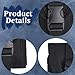 CRAFTYMELODY 4Pcs Nylon Diver Weight Belt Bag with Quick Release Buckle Black Diving Weight Pouch Rectangle Scuba Diving Spare Weights Storage Bag Pocket Dive Weights Pouch for Man Woman