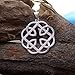 Celtic Knot Father and Daughter Cross Jewelry Sterling Silver Plated Cross Pendant Handmade Celtic Jewelry (White Silver)
