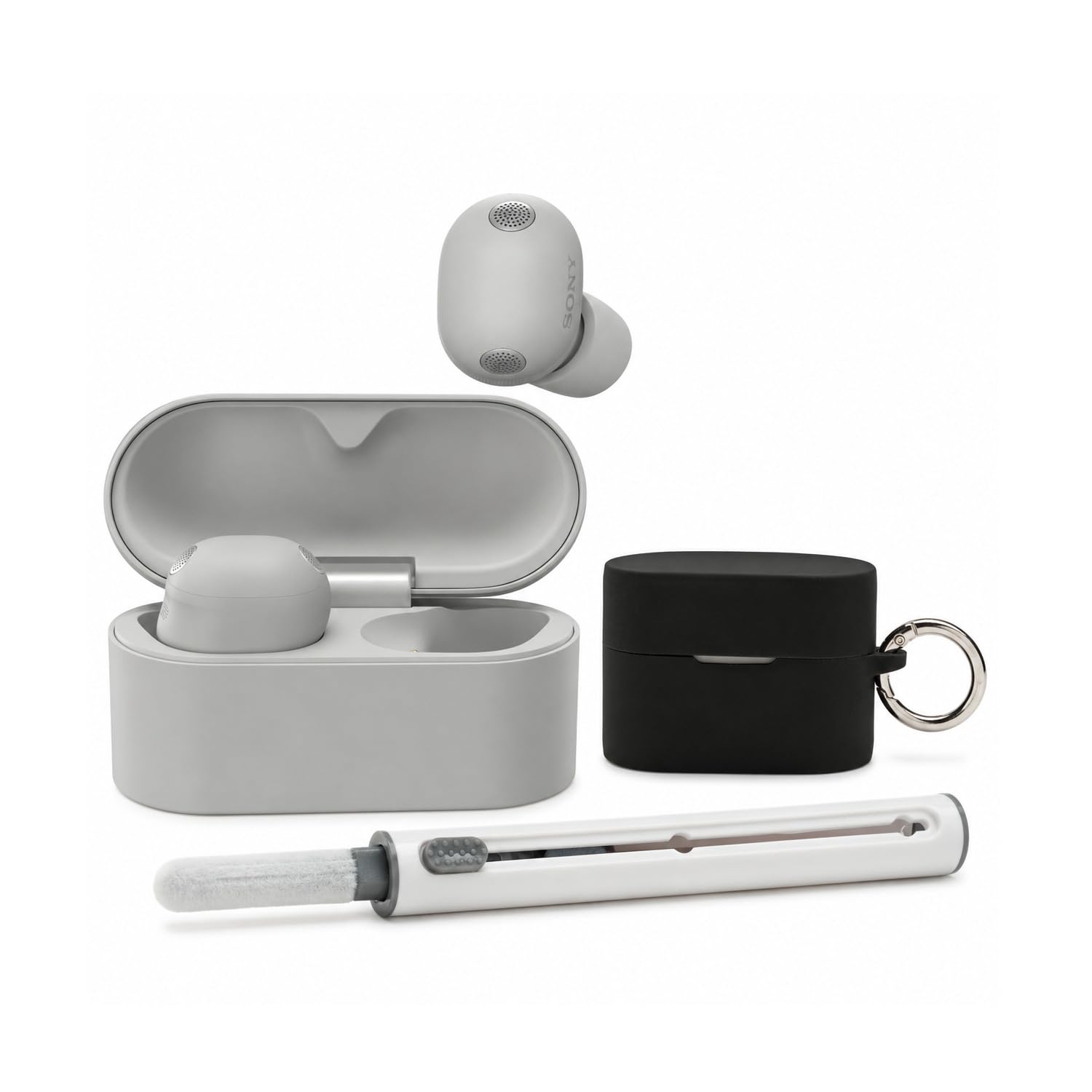 WF-1000XM6 True Wireless Earbuds (Platinum Silver) Bundle