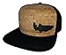 THATSRAD Trout Fly Fishing Cork Snapback Mesh Trucker Hat Cap Flat Brim Fisherman Black