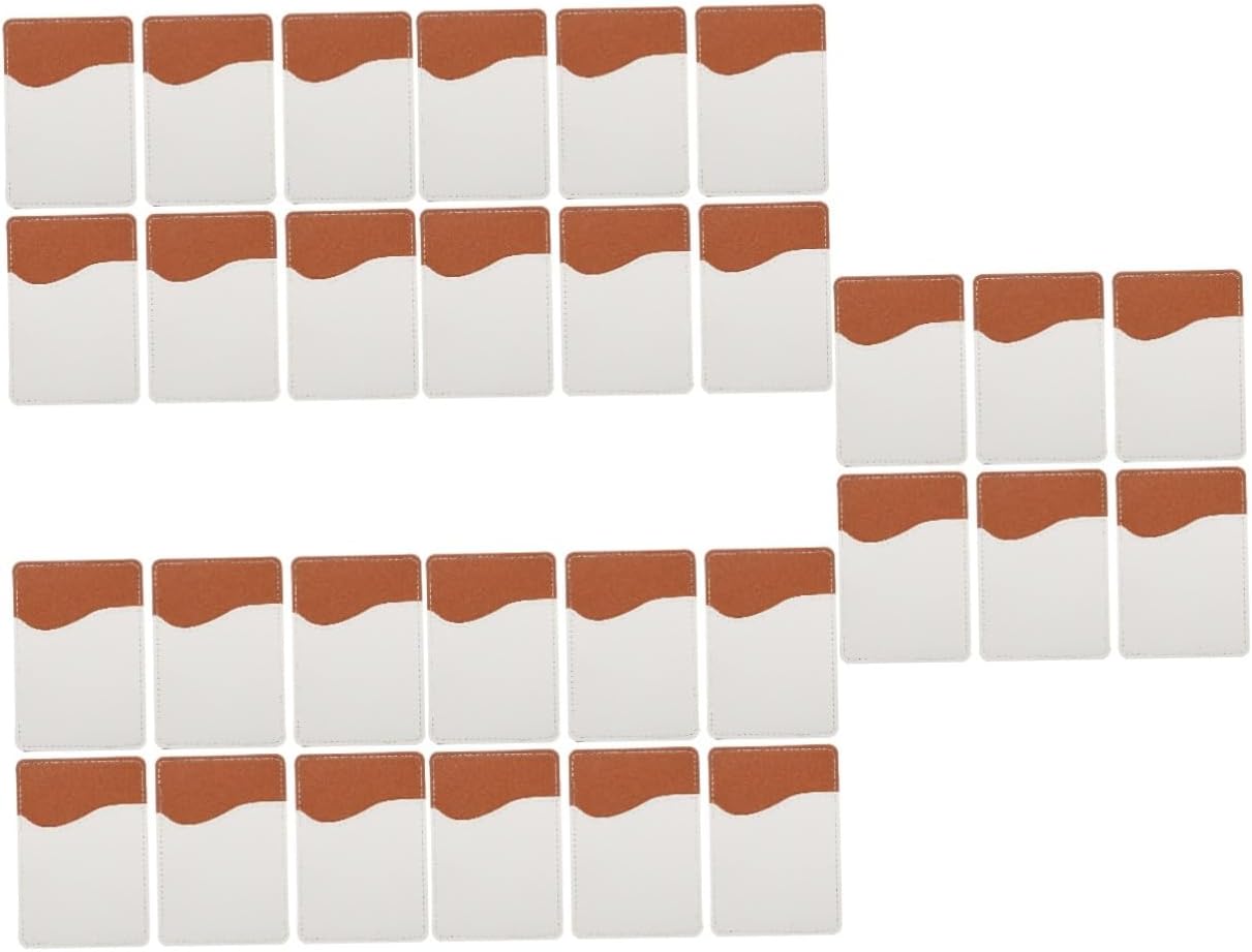 Angoily 30sets Sublimation Phone Wallets Blank Holders for Self-adhesive Sleeves for Smartphones Lightweight Card Holders for Personalization and Decoration