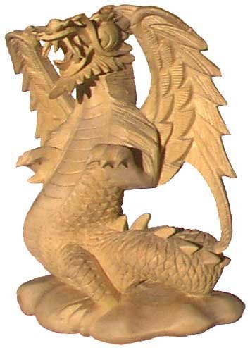 Dragon Wood Carving