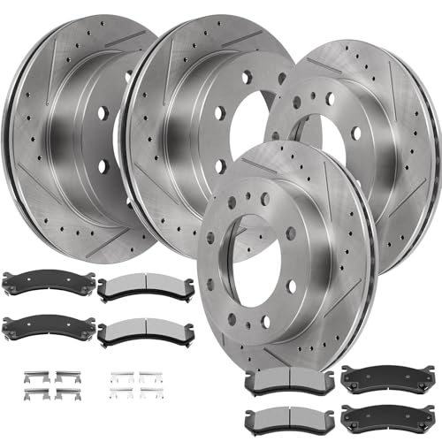 Image of SCITOO Brake Kits Front Rear Brake Rotors Brake Pad:55072;55055;D784;D785 | Fit For Chevrolet For Avalanche 2500,For Silverado 2500,For Silverado 2500 HD,For Silverado 3500,For Silverado 3500 HD
