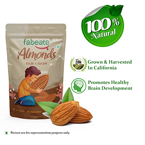 Fabeato Natural California Almonds 500g - Image 6