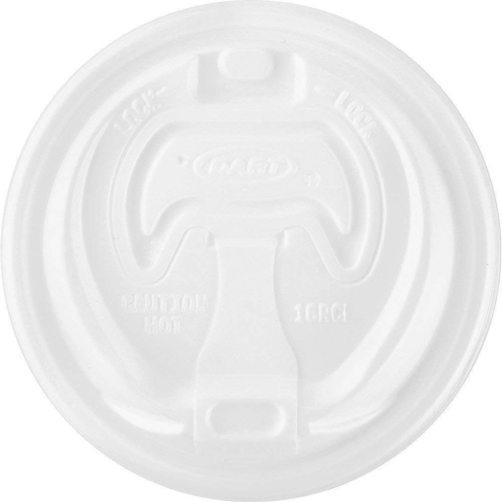 16RCL Optima Reclosable Lid by DART – 12-24 oz, 12.0 ounces, Foam, White, Pack of 10