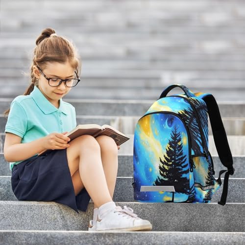 School Backpack Pine Tree Lightweight Waterproof Travel Laptop Backpack Kids School Bags for Boys Girls Teens 11.6 X 4.9 X 16.7inch2