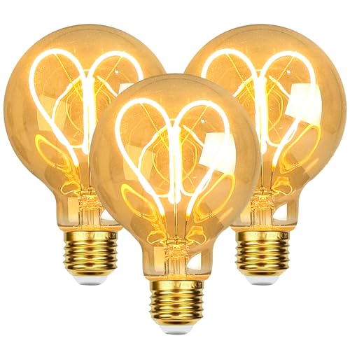 Ampoule Vintage Edison E27, E27 LED Vintage Dimmable G80 4W Lampe LED Rétro Blanc Chaud Ampoule...