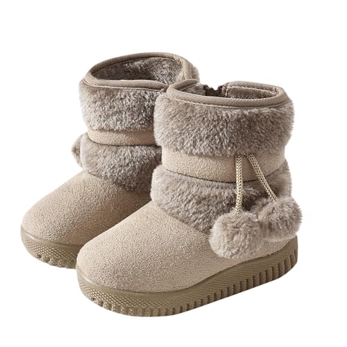 KODMNSW Winterstiefel Mädchen Fleece Warme Schneeschuhe...