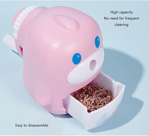 Miniatura 4 de JITEM Sacapuntas Sacapuntas de león marino, lindo animal estudiante, sacapuntas de papelería con bandeja de virutas de alta capacidad para lápices