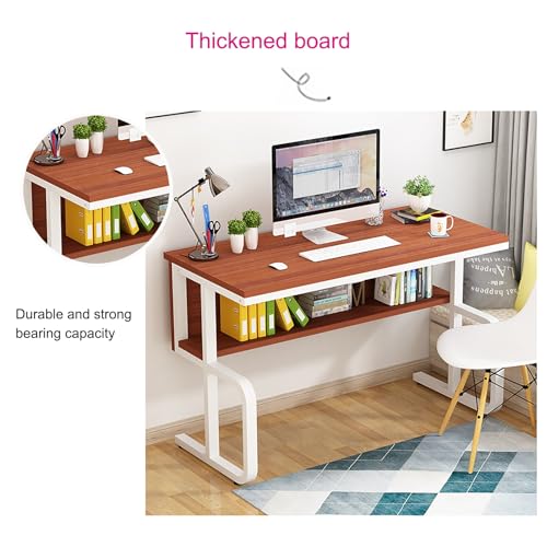 Bureau d'ordinateur moderne pour petits espaces et télétravail - 6