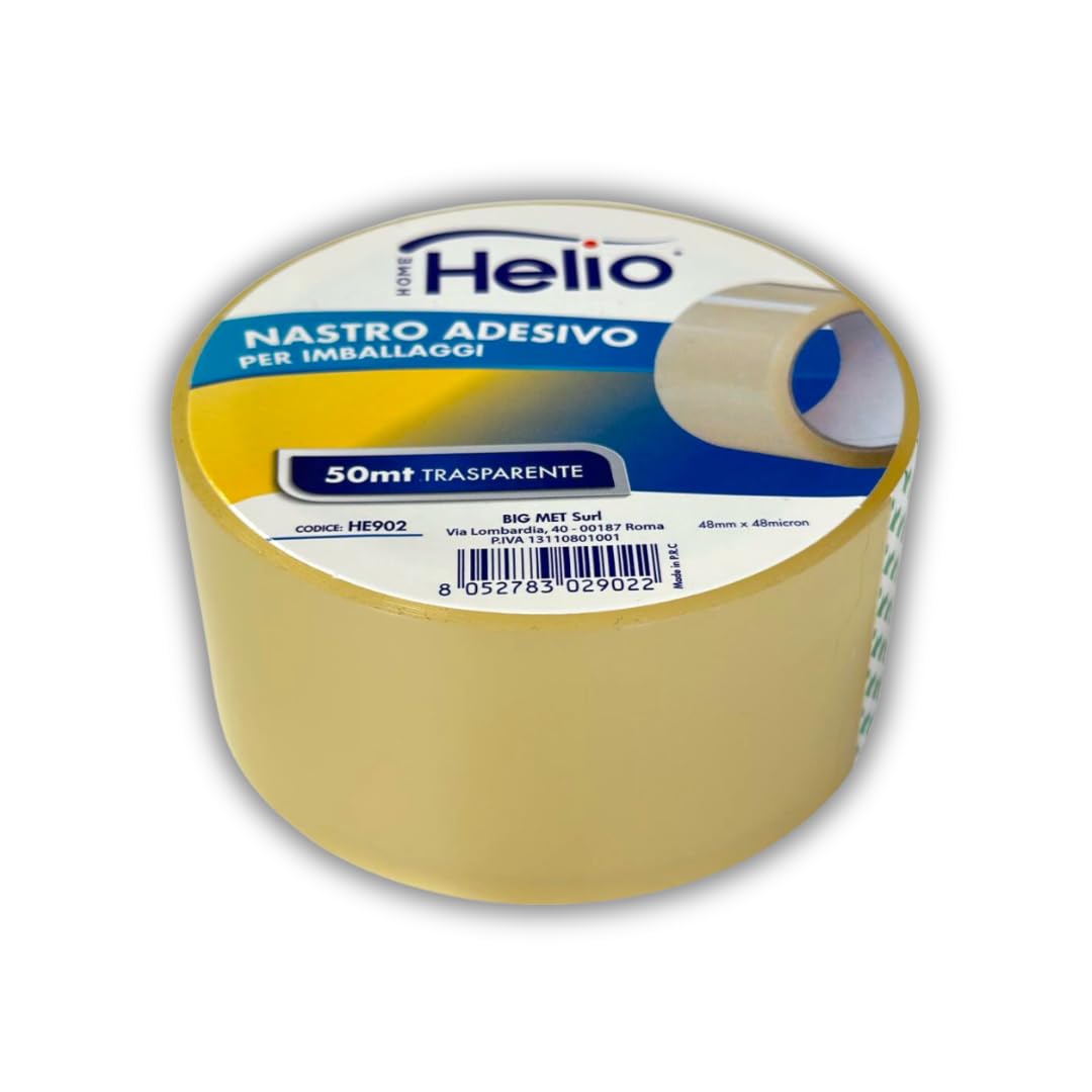 Verpackungsklebeband – 48 mm x 50 Meter | Schotc extra stark, leise, wasserdicht und alterungsbeständig | Verwendung von Hand und mit Spender. (72 Rollen, lichtdurchlässig)