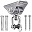 Silver ( 1 Pack 360° Swing Hanger )