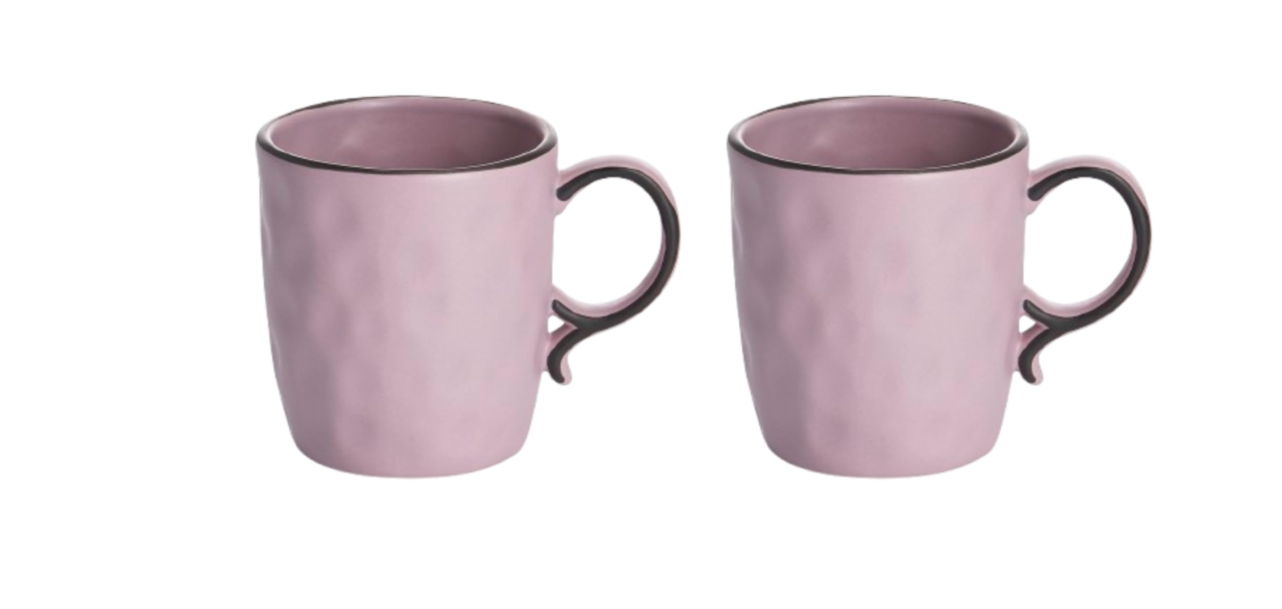 Teemando Caraffa Nilla con 2 tazze, gres porcellanato, lavanda, 0,9 l, design in rilievo, lavabile in lavastoviglie, set da 3 pezzi
