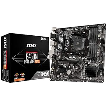 MSI Placa mãe AMD B450 PRO-VDH Max AM4 Micro ATX DDR4-SDRAM