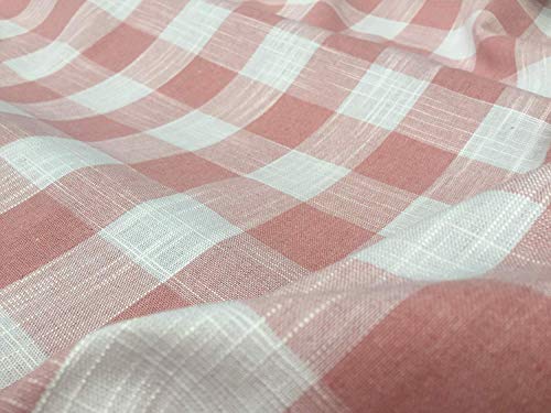 Gingham Linen Checked Fabric Check Material Buffalo Plaid, Dressmaking, Curtains, Home Furnishing