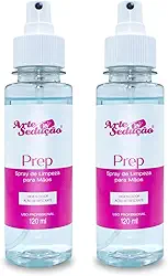 Kit 2 Prep Spray Higienizante Perfumado Proteção Unhas 120ml