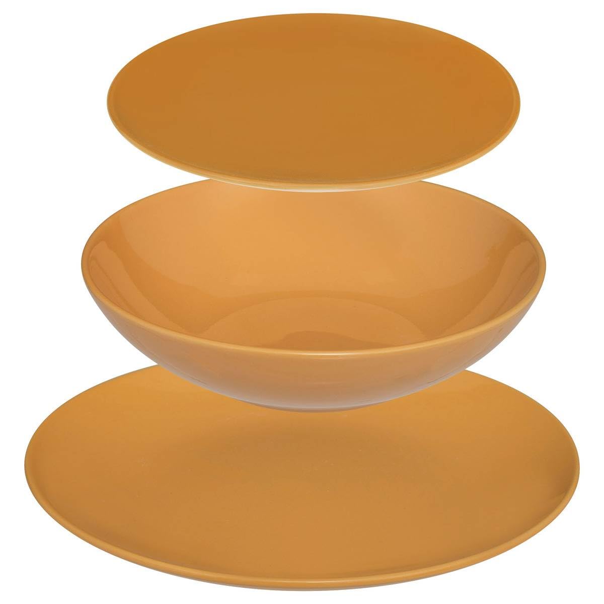 Secret de Gourmet - Colorama" servicio de 18 piezas amarillo