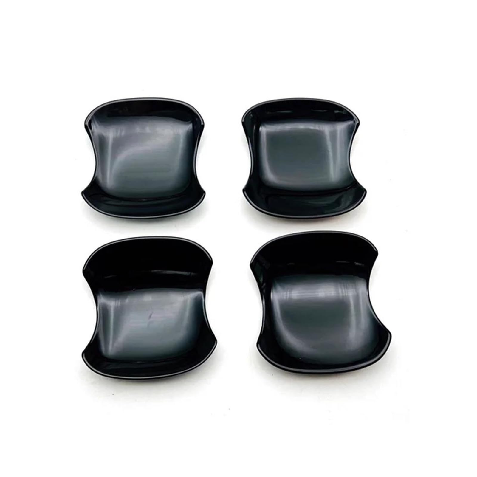 FIXCOR Car Styling Chrome Exterior Door Handle Cover Door Handle Bowl Trim for Toyota for Alphard for Vellfire 40 Series 2023 2024(Black Color)