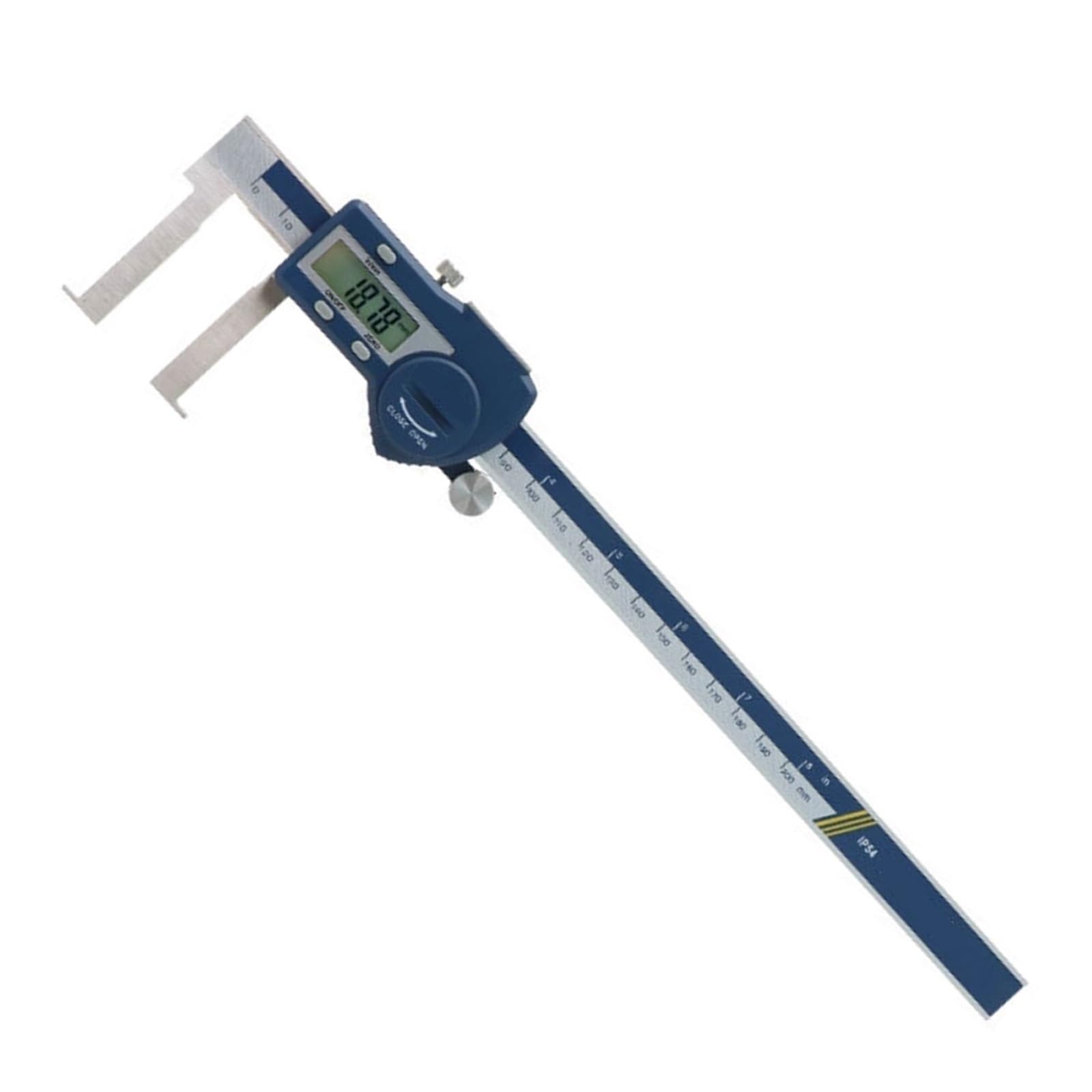 NURII Calibrador Digital electrónico de Ranura Interna de 25-200 mm, con Puntas Planas Calibrador a Vernier Paquimetro Digital de Acero Inoxidable
