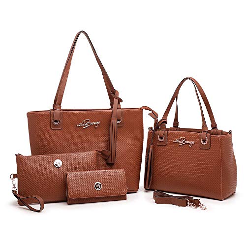 Bolsa Feminina Lorena Sacola Carteira Kit 5 Peças Willibags (Caramelo)