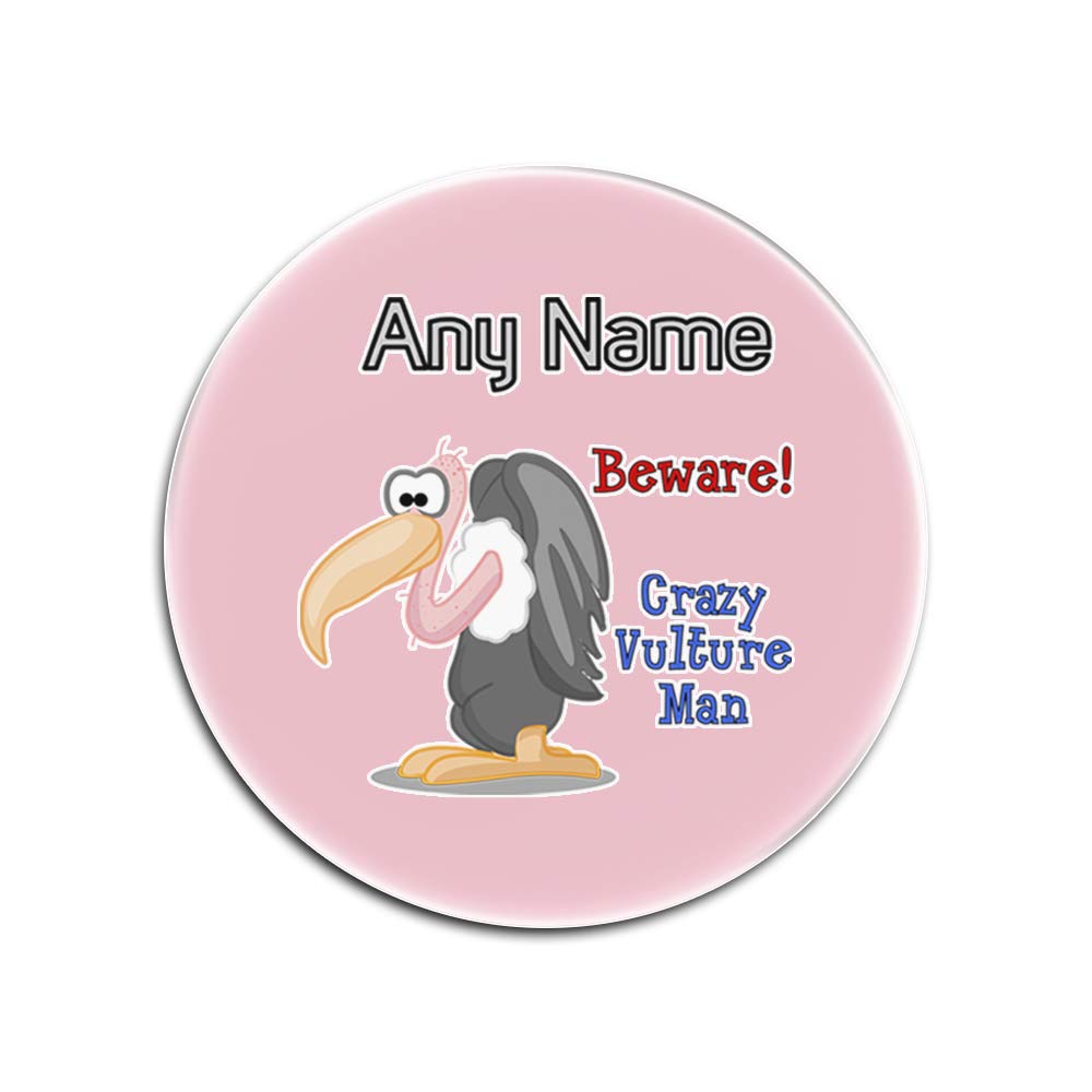 Sous-verres Crazy Vulture Man rose pour vos apéritifs entre amis