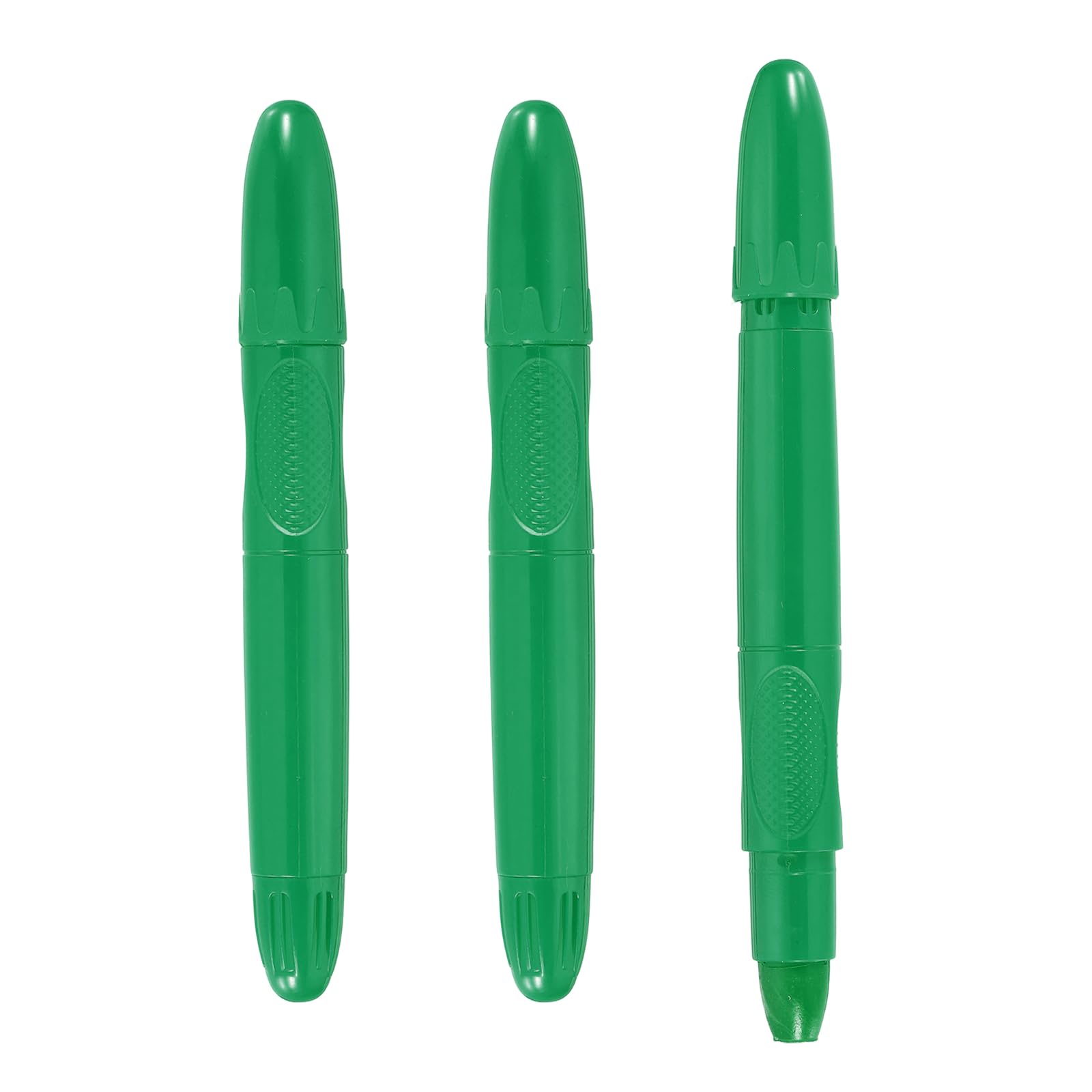 PATIKIL 3 Pack Twistable Crayons, Coloring Twist Crayon Retractable Easy to Hold Silky Washable for Coloring Books Crafts Birthday Parties Art Office Supplies, Green