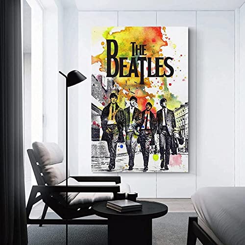 JDDPMD Tableau sur Toile Abstrait The Beatles Rock Band Affiche Décorative Salon Chambre Peinture 30x50cm sans Cadre - Les Beatles, Paul McCartney, John Lennon, RIngo Starr, George Harrison JDDPMD Tableau sur Toile Abstrait The Beatles Rock Band Affiche Décorative Salon Chambre Peinture 30x50cm sans Cadre – Image 3