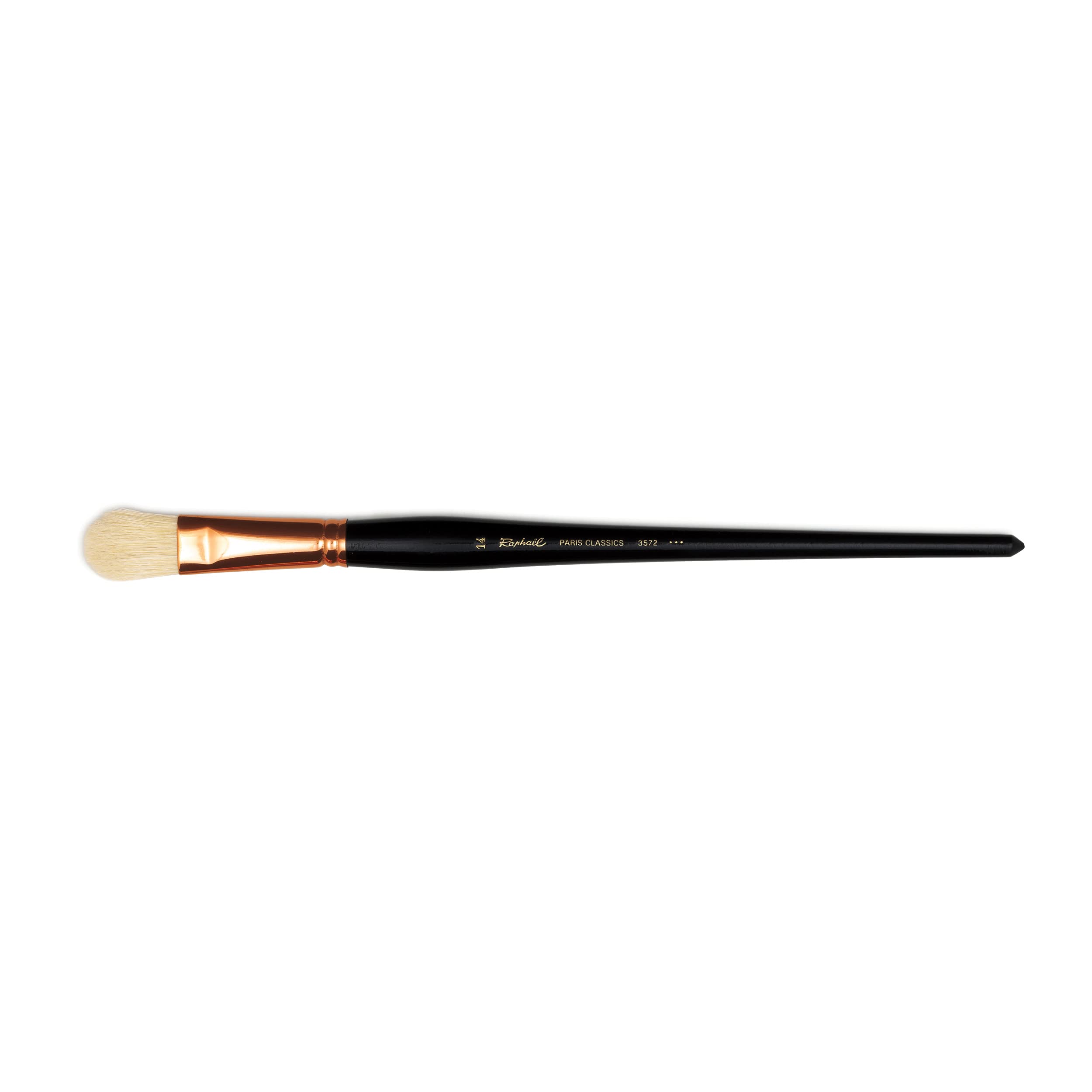Raphael Paris Classics 3572 Long Handle Brush, Filbert, 14, White