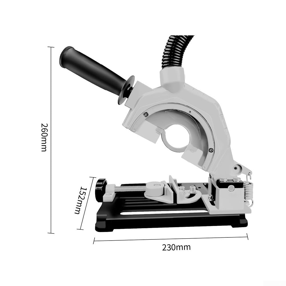 Supporto per smerigliatrice angolare, supporto per smerigliatrice angolare a 45 gradi, con protezioni in metallo, per smerigliatrici angolari con disco di taglio diametro da 115 mm a 125 mm