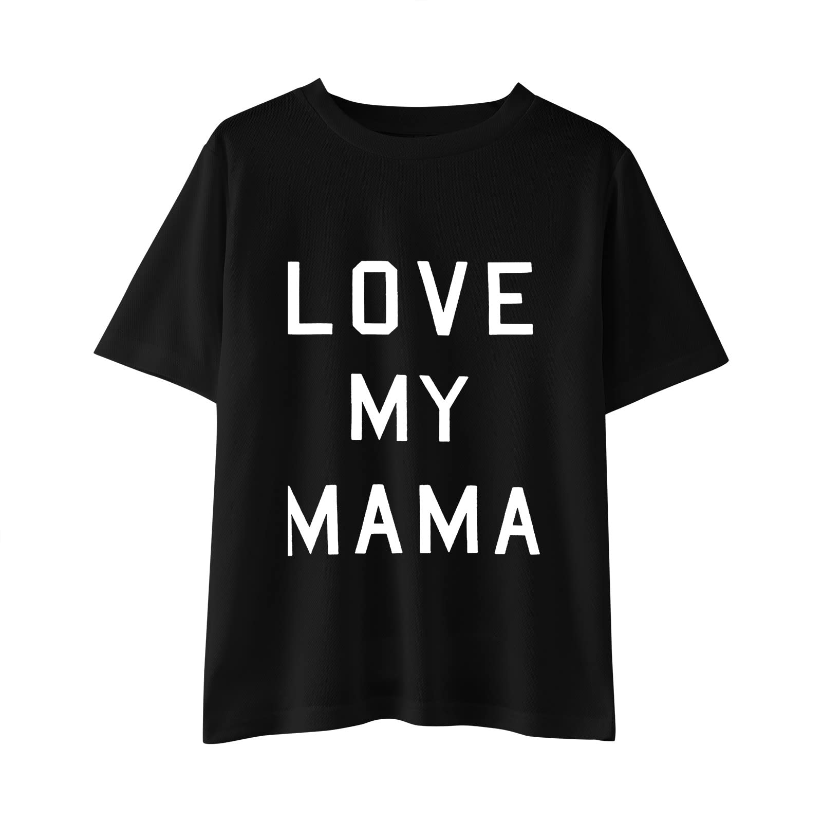 Generic Top Niñas 140 The Children Unisex Bebé Niño Niña Manga Corta Letras Estampados Gráfico Camiseta Top Cierre