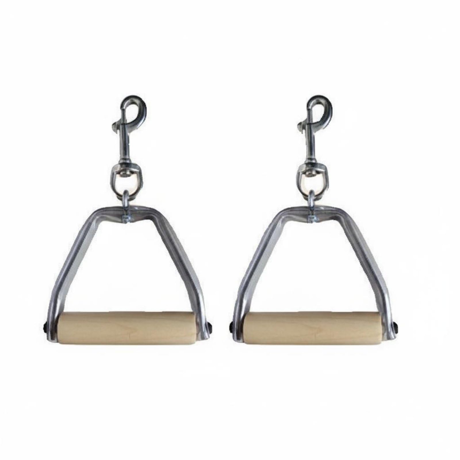 2 Pieces Classic Design Pilates Handles Polished Swivel Metal D-Loop Handles for Home Gym, Metal Handles | Sporting Goods | Fitness, Running & Yoga | Yoga & Pilates | Pilates Rings-image-33