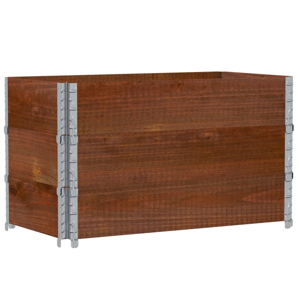 Paretali per Pallet 3pz Marroni 100x50cm Legno Massello di Pino, Commercio e Industria,Movimentazione di Materiali,Pianali di carico e Pallet, 22.1kg-3295373